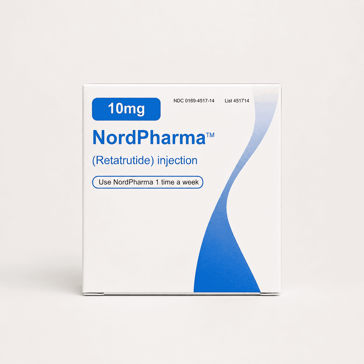 Produktförpackning för Retatrutide 10mg
